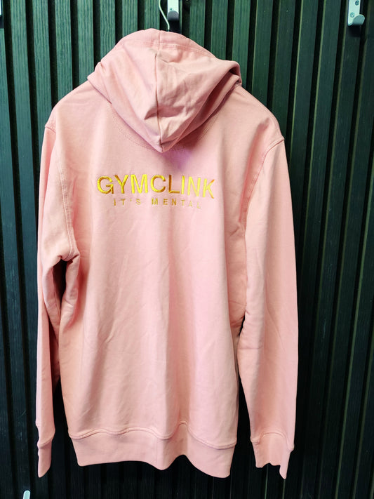 GymClink Embroidered  Pink Hoodie