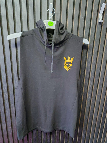 GymClink black sleeveless hoodies