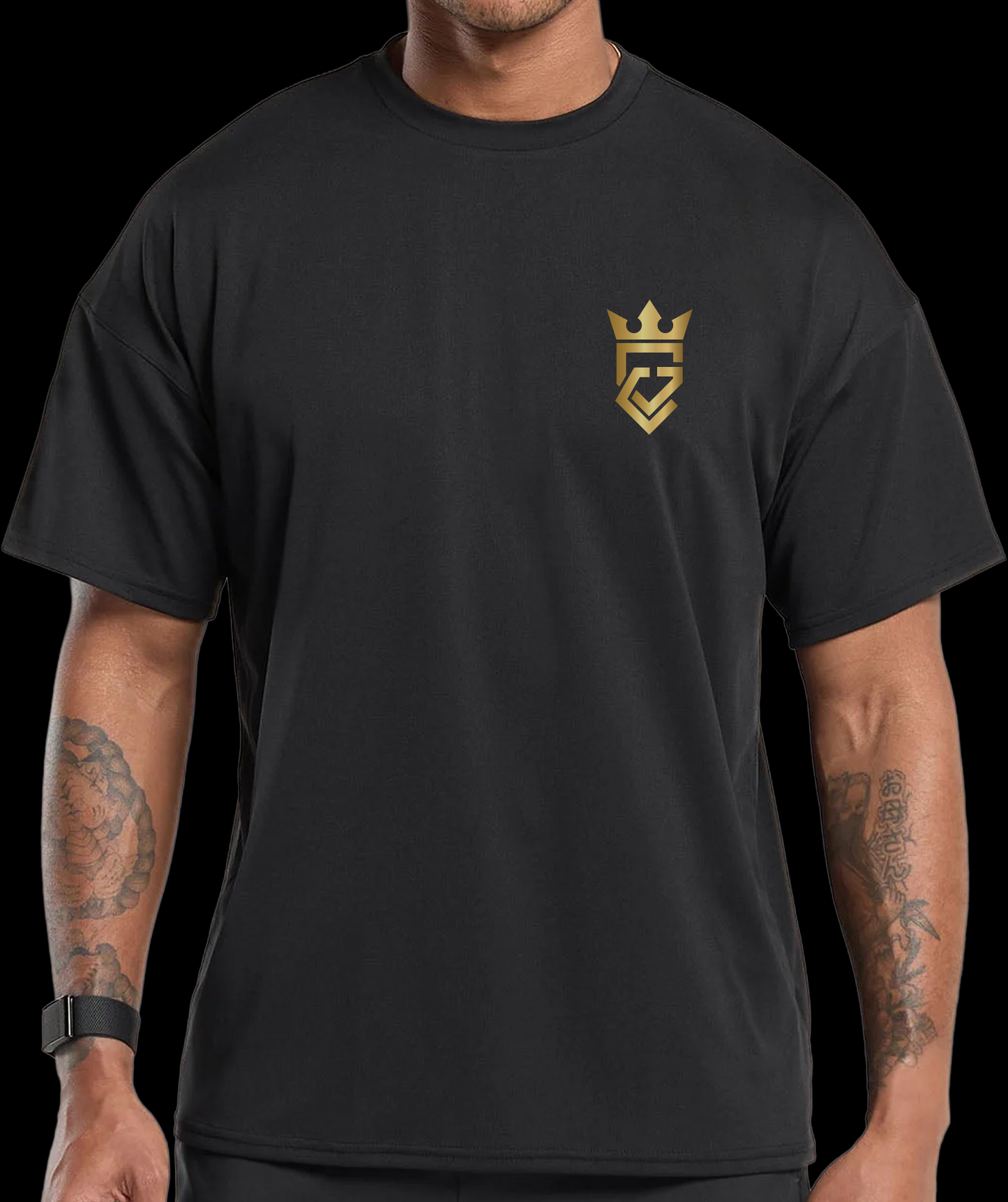 GymClink Black & Gold Gothic T-Shirt