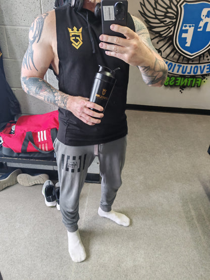 GymClink Sleeveless Gothic style hoodie