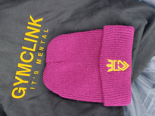 GymClink Bergundy Beanie