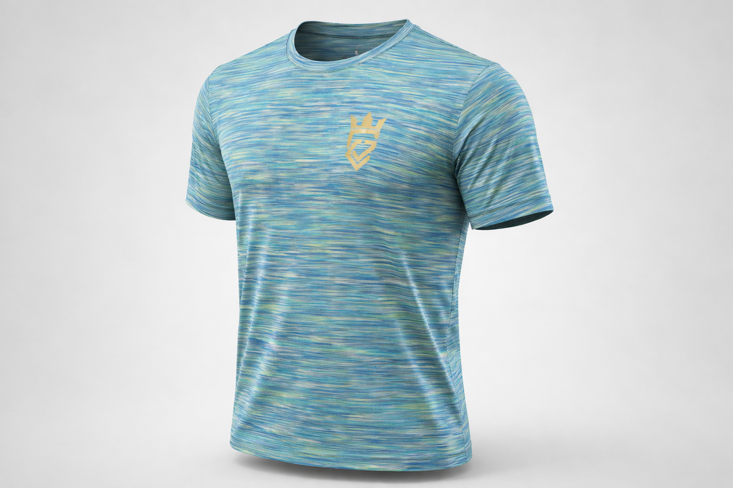 Gymclink Performance T-Shirt – Blue/Aqua Multi