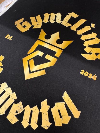 GymClink Black & Gold Gothic T-Shirt