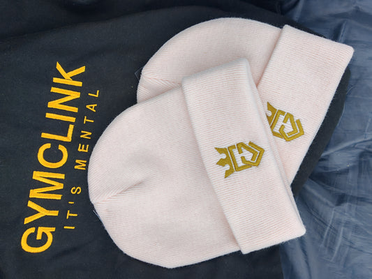 Light pink GymClink Beanie