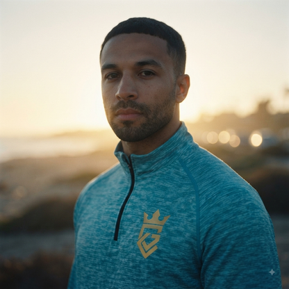 Turquoise GymClink Zipper